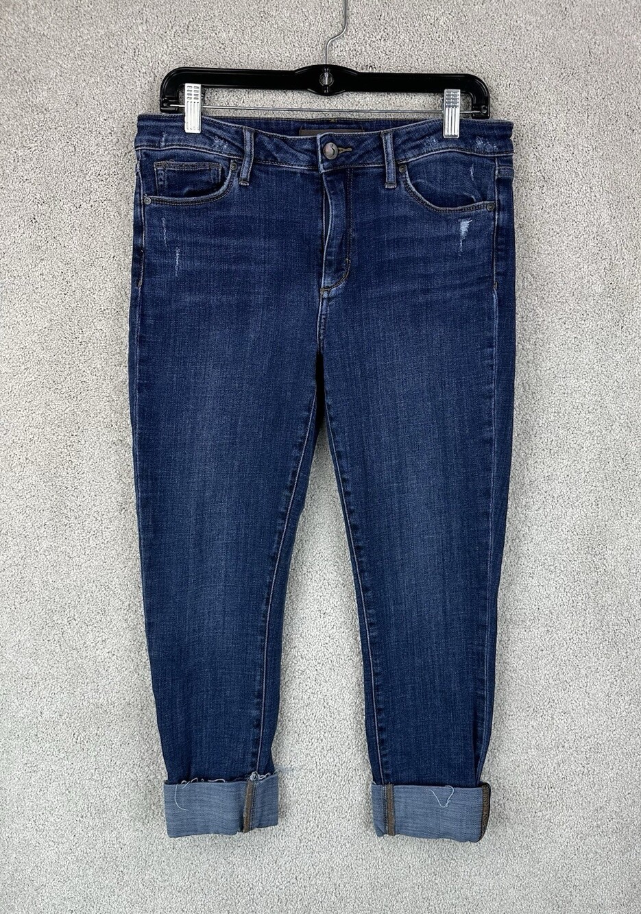 Joe's Jeans Womens 30 Straight Leg Blue Denim Roll Up Pant Leg
